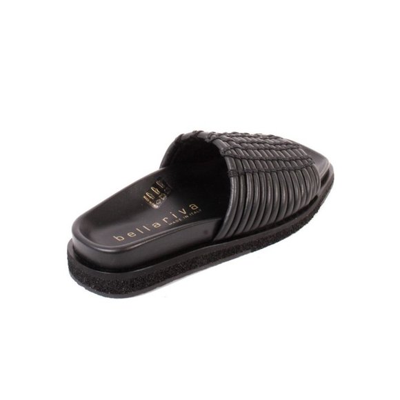 Laura Bellariva 7840 Black Leather Platform Sandals - Picture 4 of 8